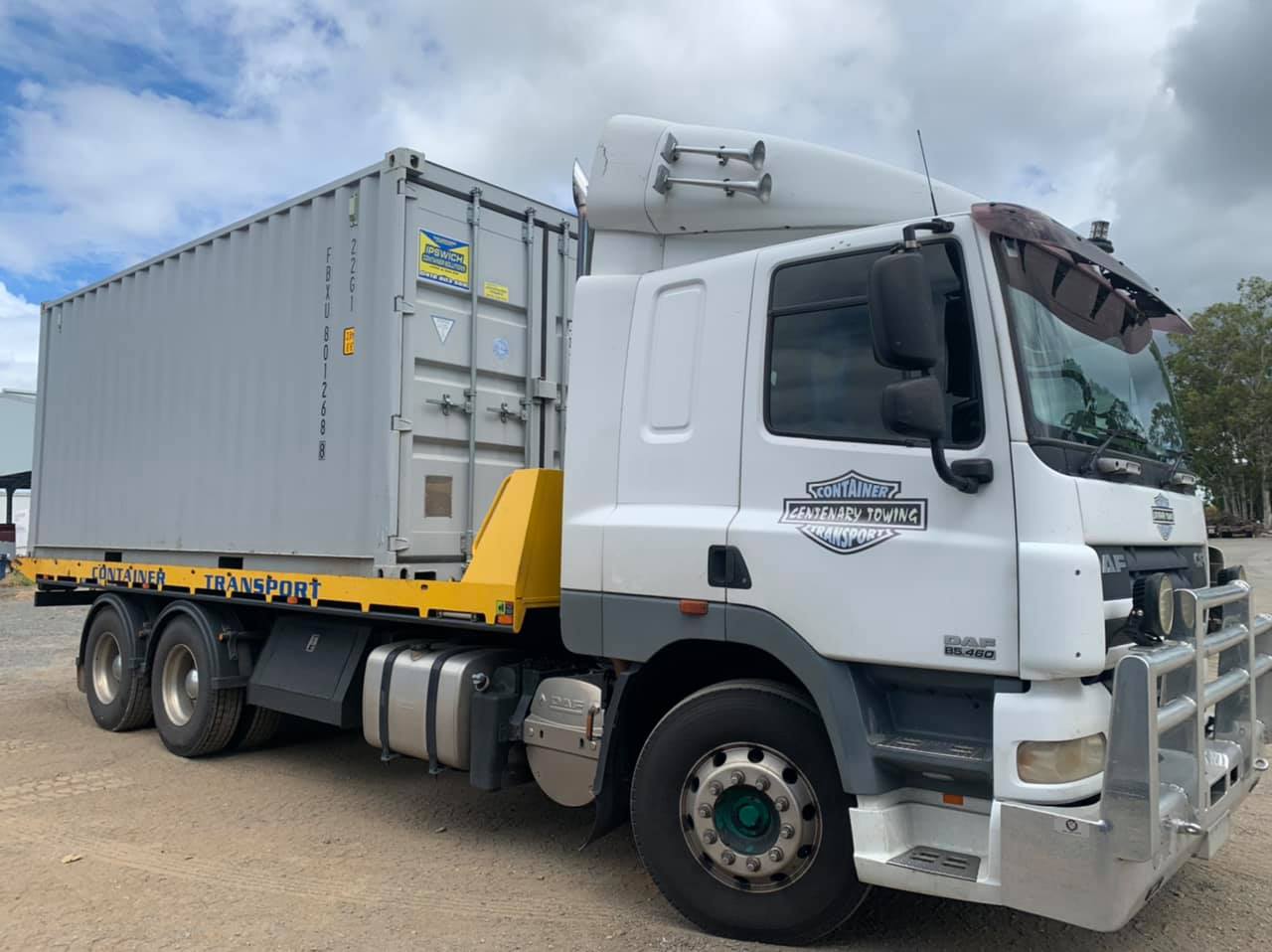 container on truck